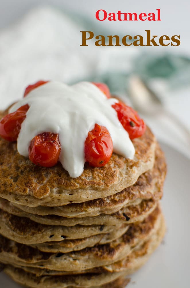 Light, fluffy and healthy oatmeal pancakes. Rich in fiber content and are ideal for sugar free morning breakfasts.