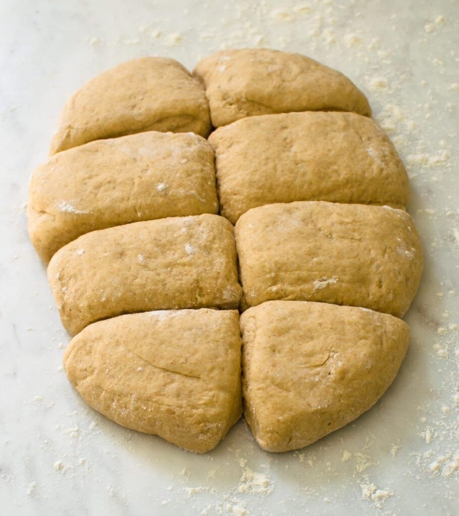garlic naan bread dough