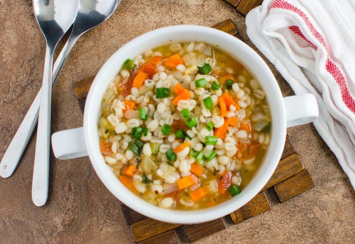 homemade healthy barley soup recipe. Perfect option to add whole grains into diet. Ready to enjoy in about 30 mins. 