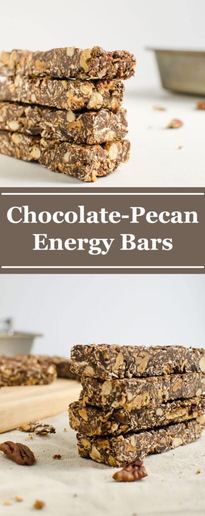 pecan chocolate homemade energy bars