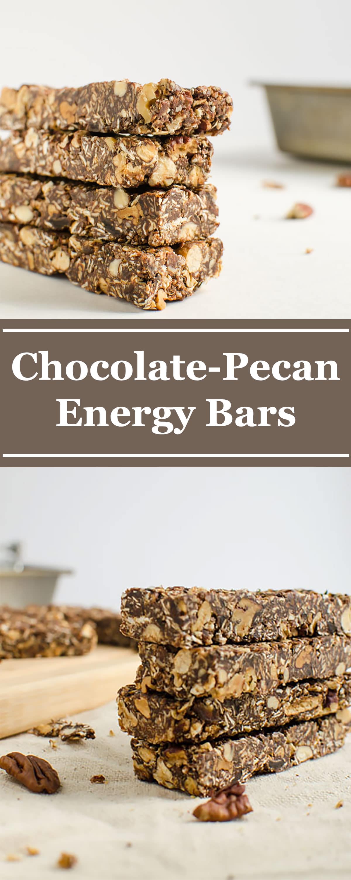 Pecan Chocolate Homemade Energy Bars