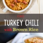 This easy turkey chili is simple to prepare, healthy and a one pot meal. It is prepared using all healthy ingredients. Full of all traditional flavors.