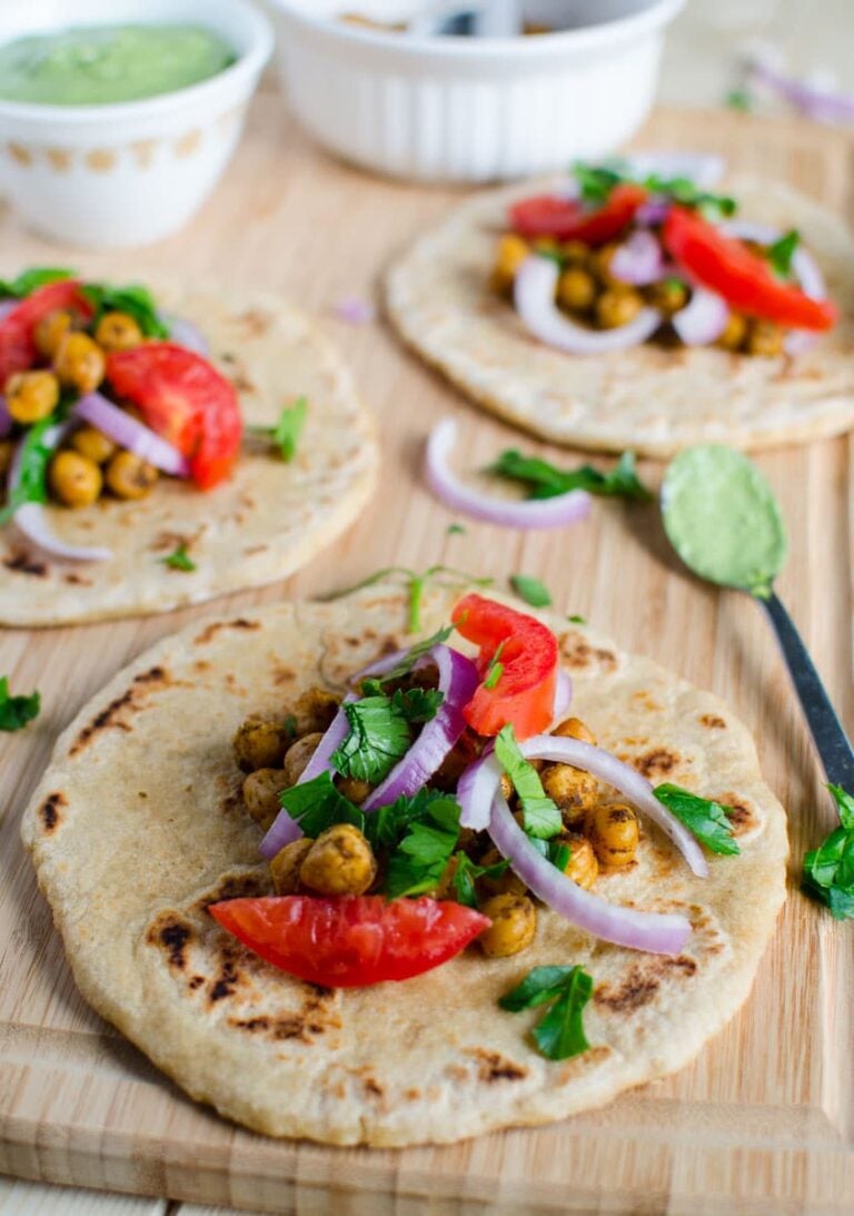 Easy And Healthy Chickpea Naan Wraps Recipe Vegan Friendly