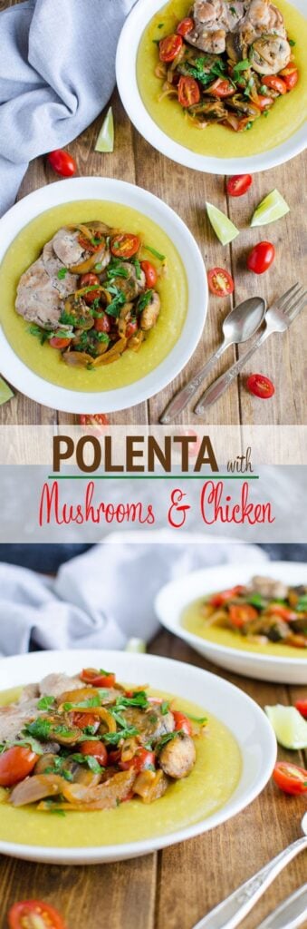 polenta with mushrooms and chicken
