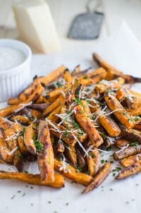 Homemade sweet potato french fries