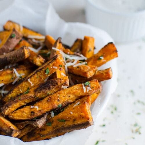 Homemade sweet potato french fries