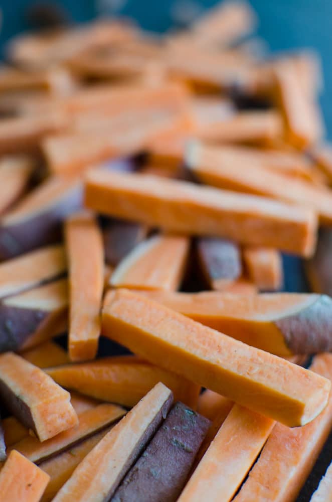 Homemade sweet potato french fries