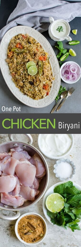 one pot easy chicken biryani