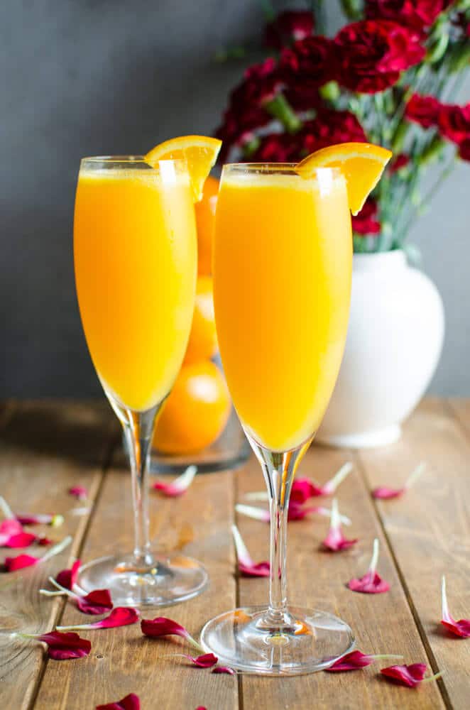 Best Mimosa Recipe - An amazing brunch mocktail for alcohol free drink | watchwhatueat.com