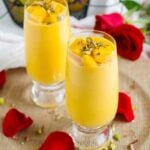 Recipe for Mango Lassi | Healthy Mango Drink | watchwhatueat.com