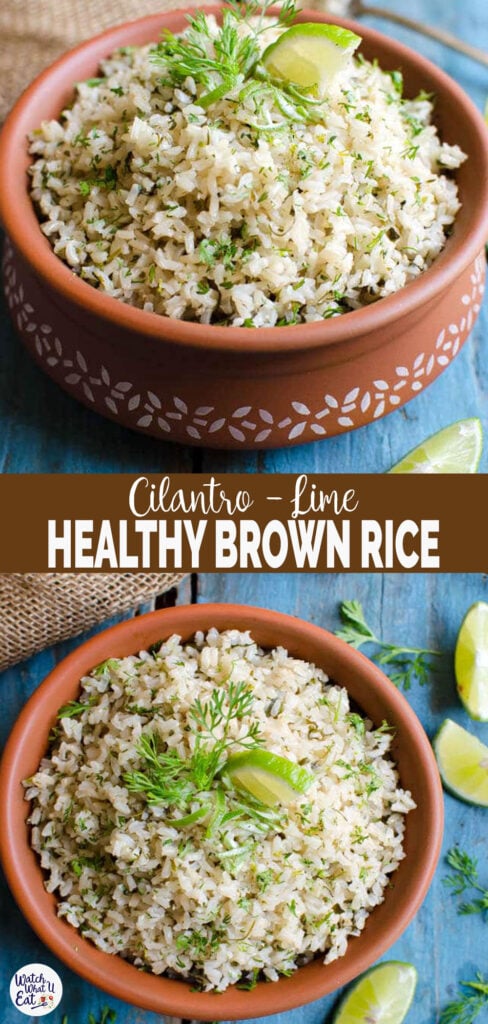 cilantro lime brown rice | vegan & gluten free