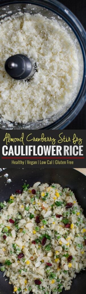 the best cauliflower rice stir fry | v, gf & low carb