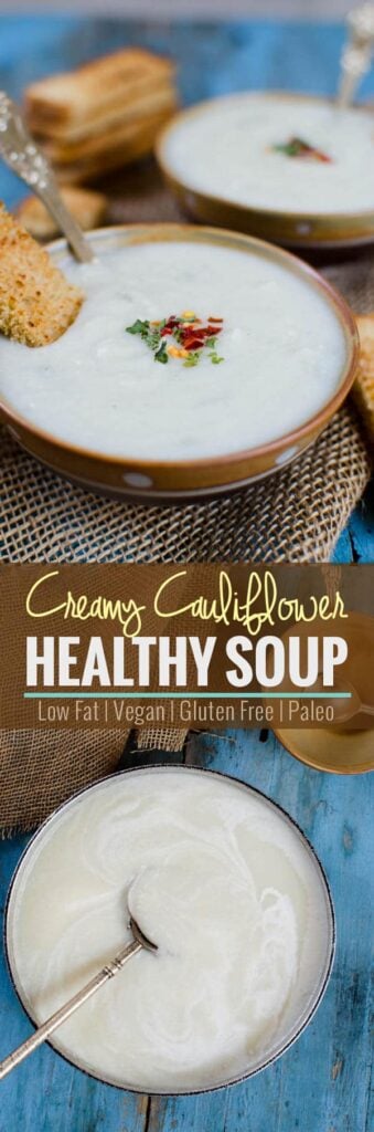 no cream and no cheese yet creamy cauliflower soup