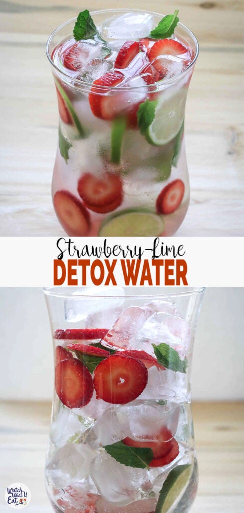 spring cleansing strawberry detox water