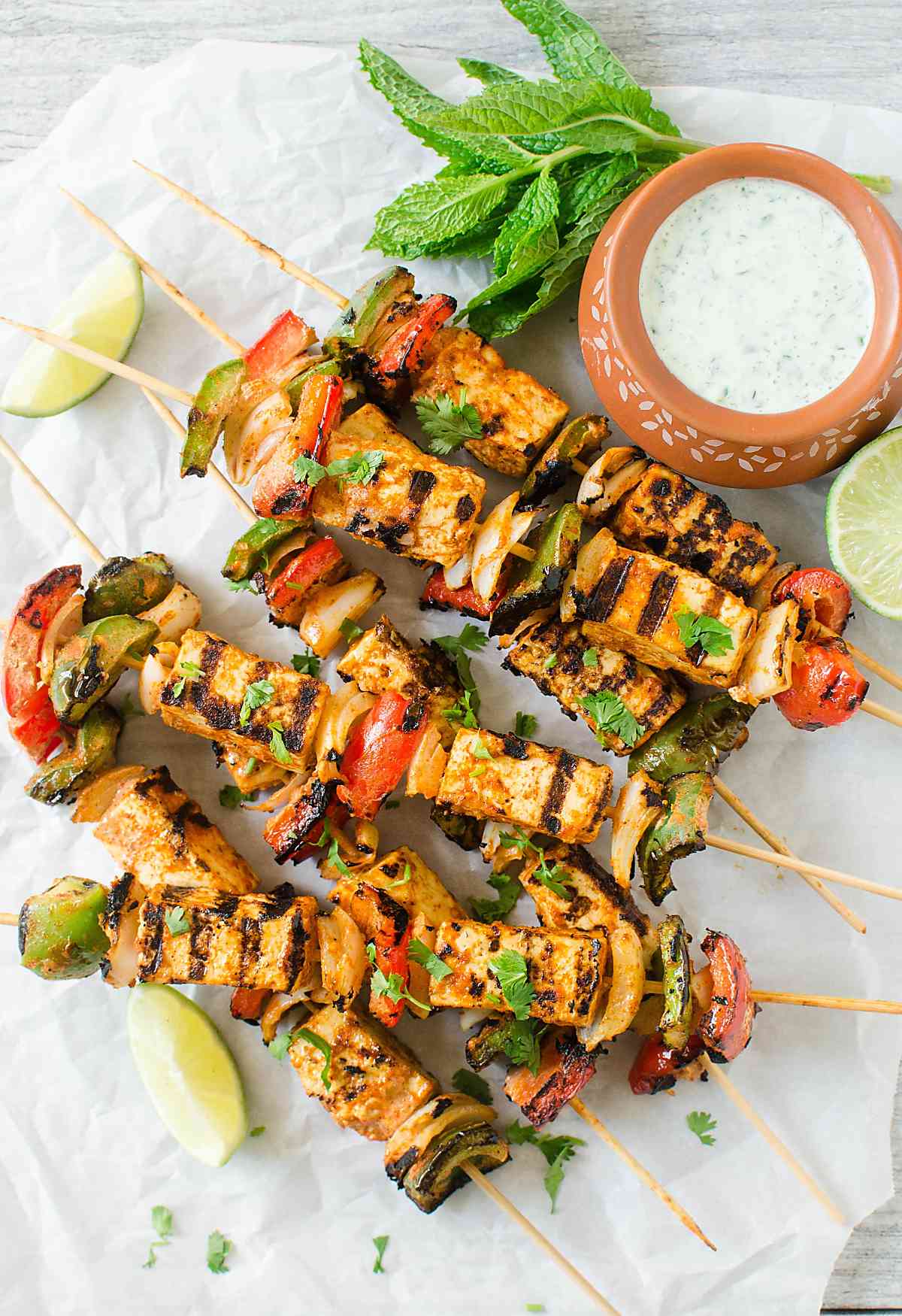 Make this Grilled Tofu Tikka Kebabs for starters or making Indian Tofu Tikka Masala.