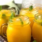 Healthy, delicious & naturally sweetened fresh mango lemonade recipe