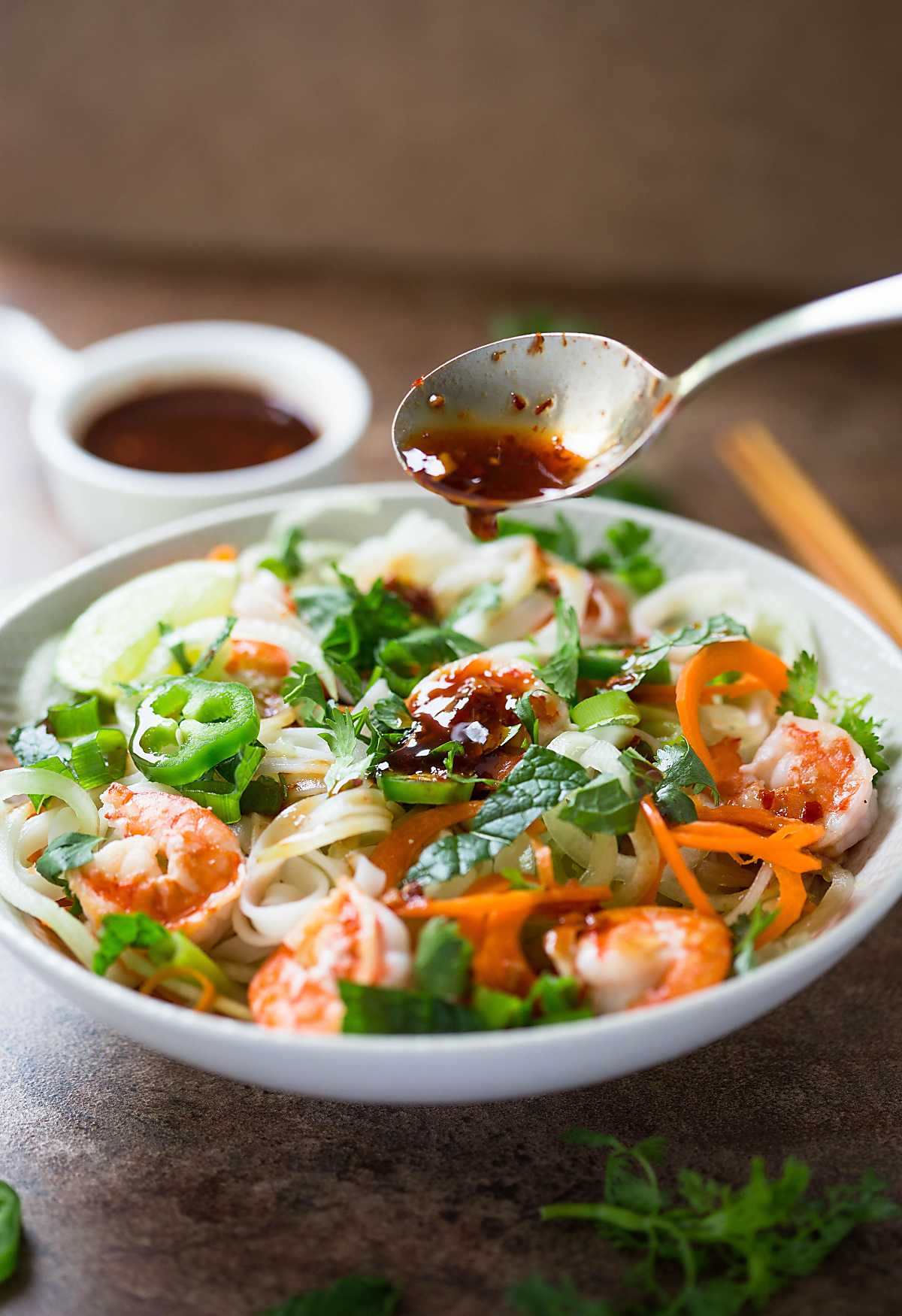 This Vietnamese Summer Rolls Salad Bowl is a perfect alternative to wrapping Vietnamese summer rolls in rice paper wraps.