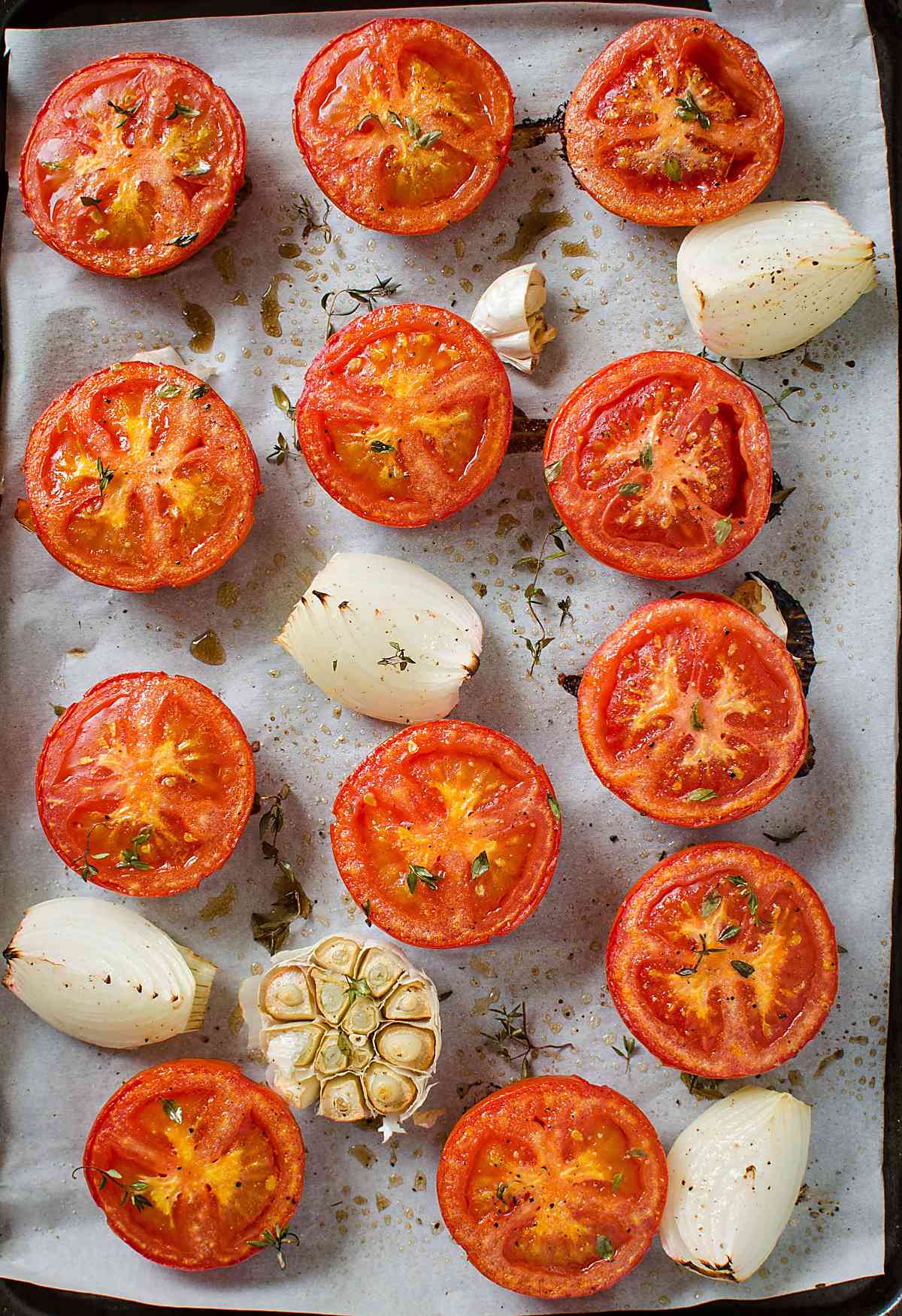 This easy roasted tomato soup involves very less preparation time. Doesn't require additional skills to make this delicious soup and no need to babysit this one when making.