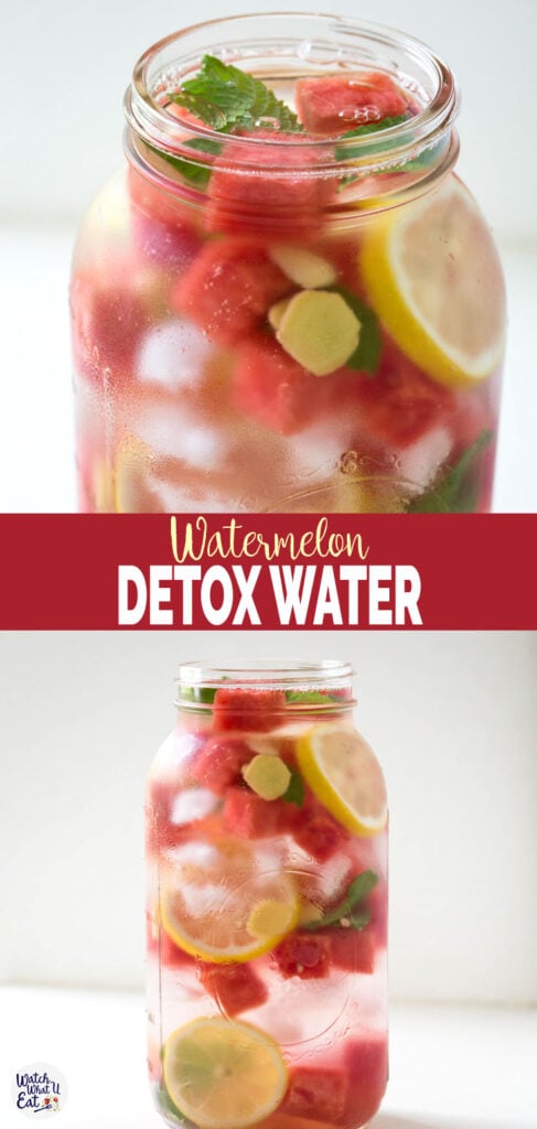 summer cooling watermelon detox water