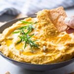 Homemade Easy Pumpkin Hummus Recipe. #pumpkin #hummus #healthyrecipes