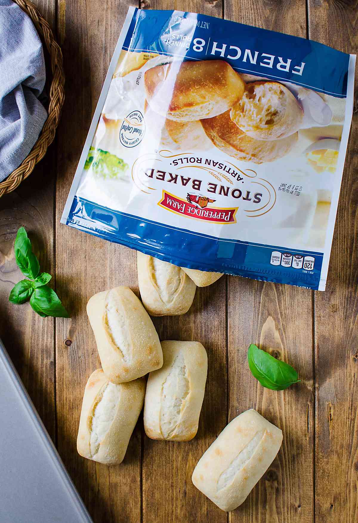 Bread rolls on a flat surface
