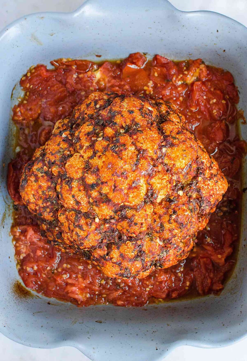 Easy Oven Roasted Whole Cauliflower - Watch What U Eat