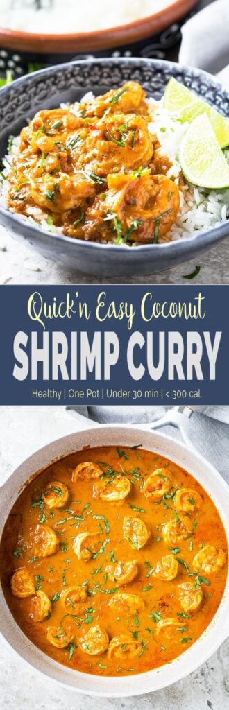 quick easy and healthy coconut shrimp curry