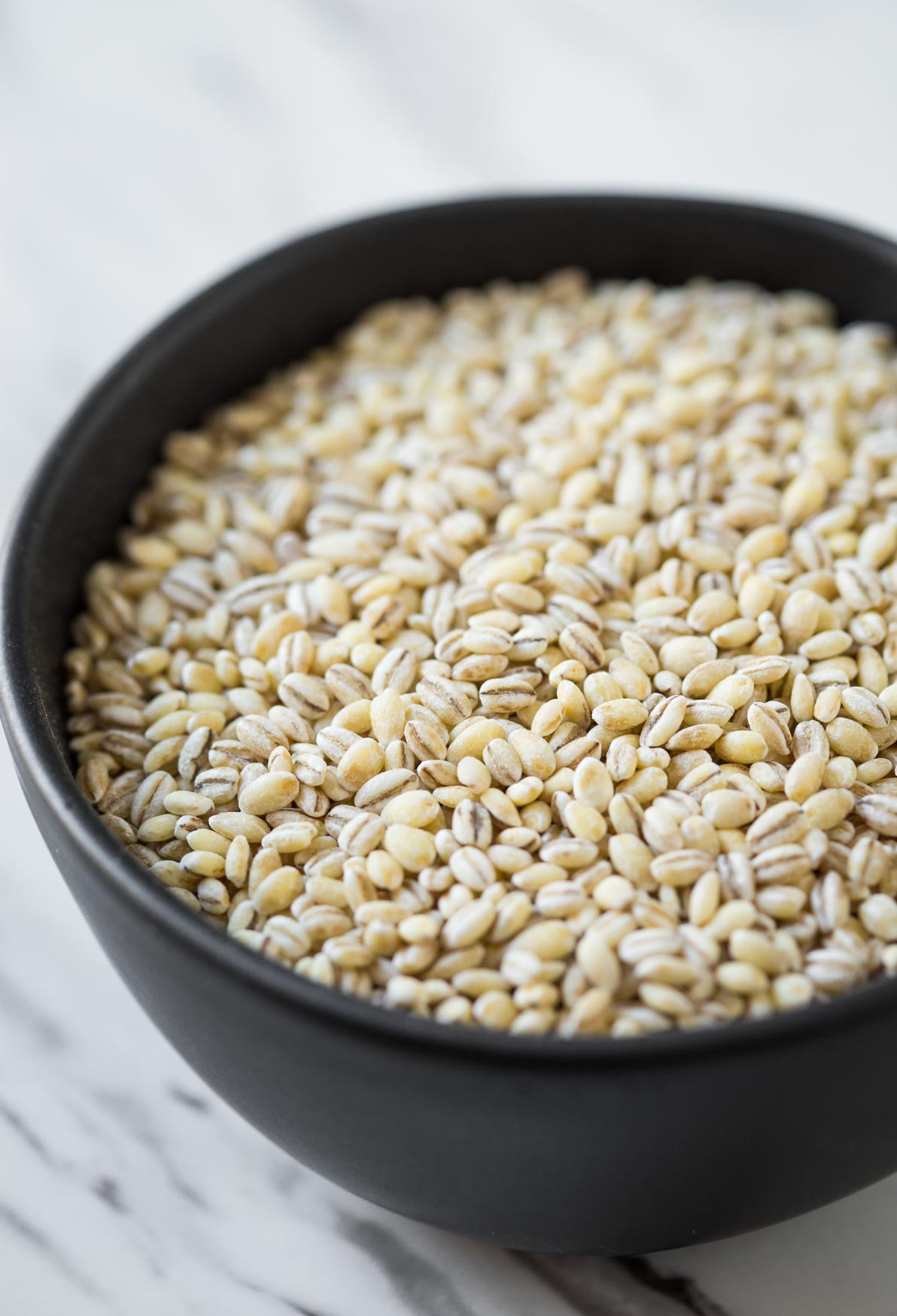 Pearl barley grains for making Vegetable Barley Soup. 