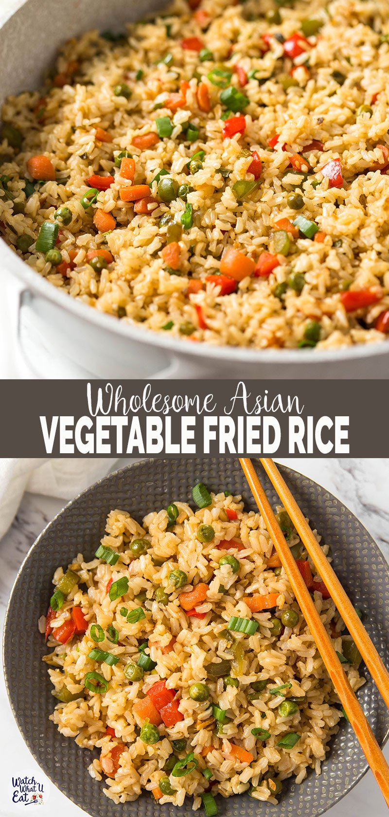 Healthy Fried Brown Rice With Vegetables - Watch What U Eat