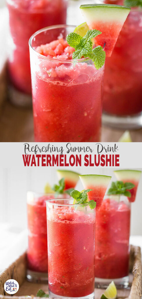 3 ingredient watermelon slush recipe | super quick summer drink