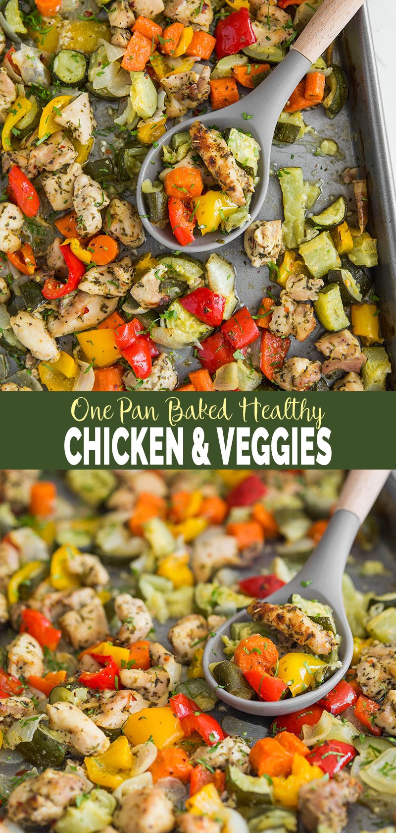 Easy One Pan Baked Chicken And Vegetables - Watch What U Eat