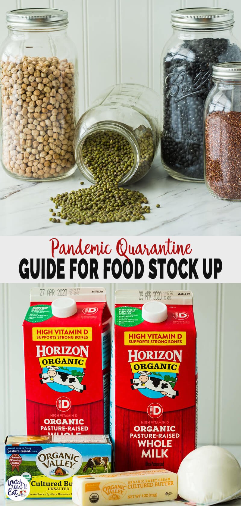 How To Stock Up Healthy Food for Quarantine During Pandemic - here are some practical tips or guide to stock up the pantry for quarantine period or coronavirus pandemic self-isolation. 