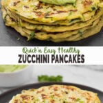 healthy zucchini pancakes