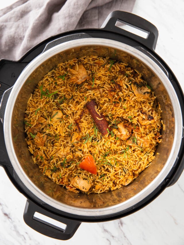 Instant Pot Chicken Biryani Story