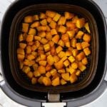 Air Fryer roasted butternut squash bites